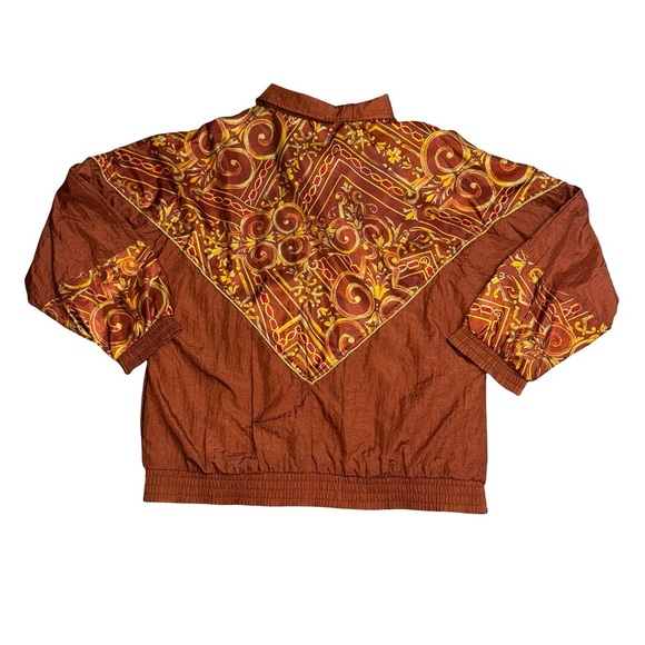 Vintage Brown Patterned Women's Jacket - Picture 2 of 10